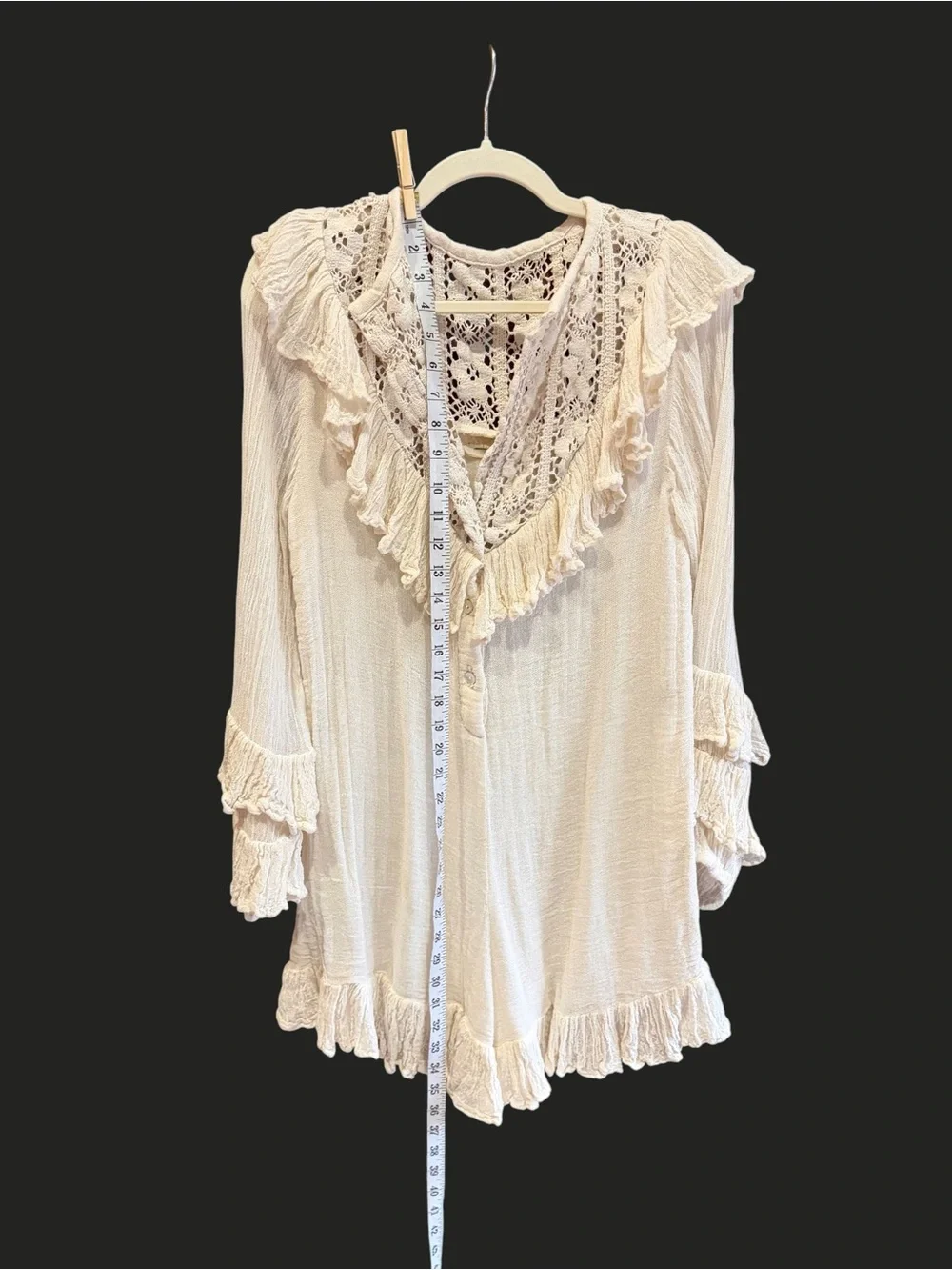 JEN'S PIRATE BOOTY x FREE PEOPLE Idelle Romper Ivory M - Picture 15 of 16